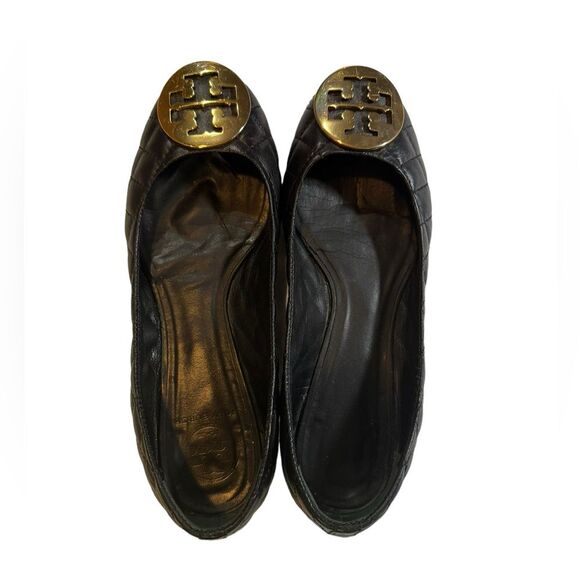 Tory Burch Quinn Quilted Leather Ballet Flat Woman’s Size 7M - Picture 1 of 16